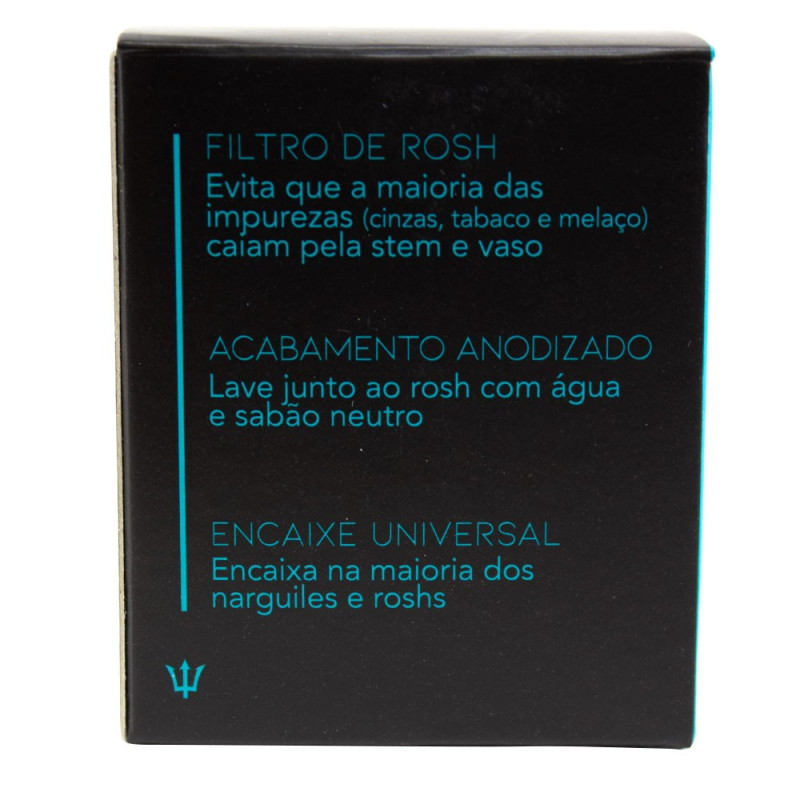 Filtro Rosh Hoover Triton Hookah Prata